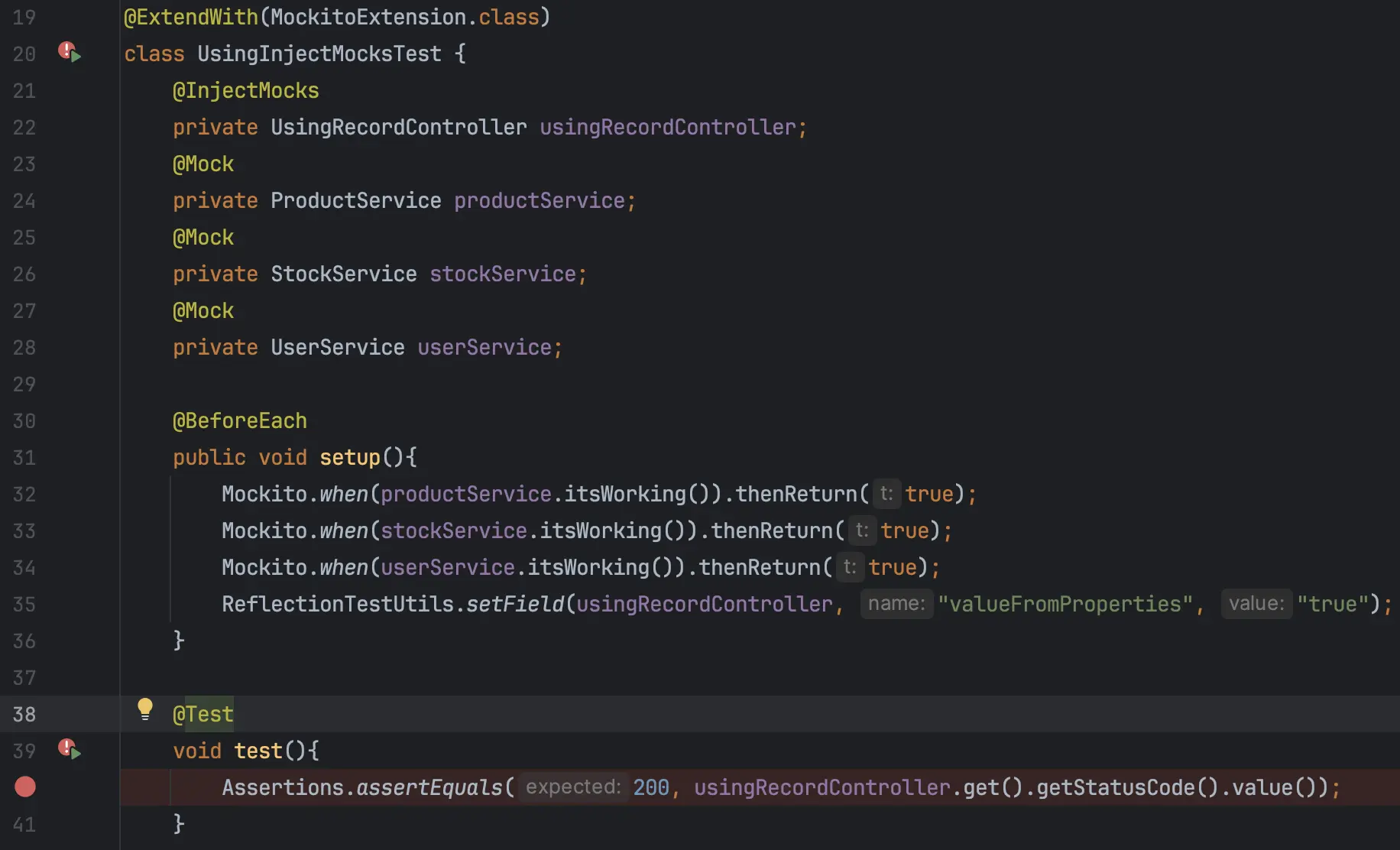 If you use a regular Java class with @RequiredArgsConstructor, in addition to use Mockito.mock, you can also use @InjectMocks