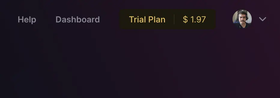 railway freetier showing 1.97USD left